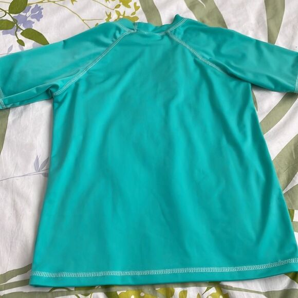 NWOT! Kanu Surf Girls Teal Rashguard Swim Top Size L-XL - Picture 4 of 5